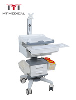 Chariot MT MEDICAL avec support de moniteur Tiroir pour scanner oral Poste de travail pour hôpital, bureau, école, clinique dentaire
