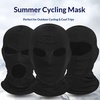 Balaclava professionnelle à 3 trous, respirante, coupe-vent, anti-poussière, pour sports de plein air, moto, cyclisme