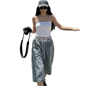 Women's Autumn Casual Breathable Loose Diamonds Denim Pants Trendy Brand Design High Quality Stylish for Street Fashion - Product Image 1
