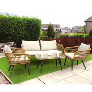 Hot Selling Garden Furniture Lounge Set Villa Leisure Pe <b>rattan</b> Aluminum Alloy <b>Sofa</b> Outdoor Lounge Sectional <b>Sofa</b> Furniture Set - Product Image 2