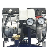 Compresseur d'air mobile silencieux sans huile 10L, petite pompe à air portable pour équipement de beauté et pistolet de micro-aération