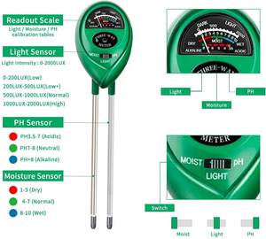 YZ Prix <span class=keywords><strong>de</strong></span> gros Kit <span class=keywords><strong>de</strong></span> jardinage 3 en 1 : <span class=keywords><strong>Testeur</strong></span> <span class=keywords><strong>de</strong></span> pH du sol, <span class=keywords><strong>Testeur</strong></span> <span class=keywords><strong>d</strong></span>'<span class=keywords><strong>humidité</strong></span> et <span class=keywords><strong>Testeur</strong></span> <span class=keywords><strong>de</strong></span> luminosité pour plantes en pot - Product Image 5