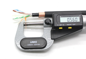 Extérieur double veste <span class=keywords><strong>passer</strong></span> <span class=keywords><strong>le</strong></span> test en acier blindé rempli par gelée de cuivre câble utp cat 6 pour NOUS marché de L'euro - Product Image 5