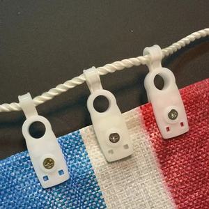 Clip de <span class=keywords><strong>fixation</strong></span> multi-usage en nylon robuste <span class=keywords><strong>pour</strong></span> bâche, filet d'ombrage, serre, auvent, tente, toile - Product Image 5