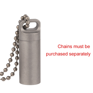 Mini porte-pilules pour clés, boîte à pilules en titane, étui à pilules étanche pour l'extérieur, le camping, les voyages - Product Image 6