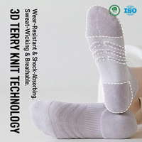 Chaussettes de performance athlétiques pour femmes, d'été, ultra-extensibles, sans couture, à bout renforcé, coupe basse, unies, en tissu éponge doux, pour le cyclisme et la course à pied
