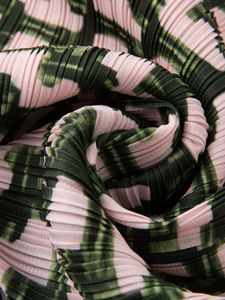 Gonna a pieghe Modulare a vita alta elastica a tubo dritto da donna nuova <span class=keywords><strong>collezione</strong></span> estiva piccolo libro rosso tinta in Chiffon - Product Image 3