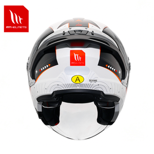 หมวกกันน็อคมอเตอร์ไซค์ MT Helmets รุ่น Cosmo Sv แบบเปิดหน้า วัสดุ ABS ลายกราฟิก  แผ่นบังแดดใส ได้รับมาตรฐาน ECE  ระบบปลดเร็ว สภาพใหม่ - Product Image 5