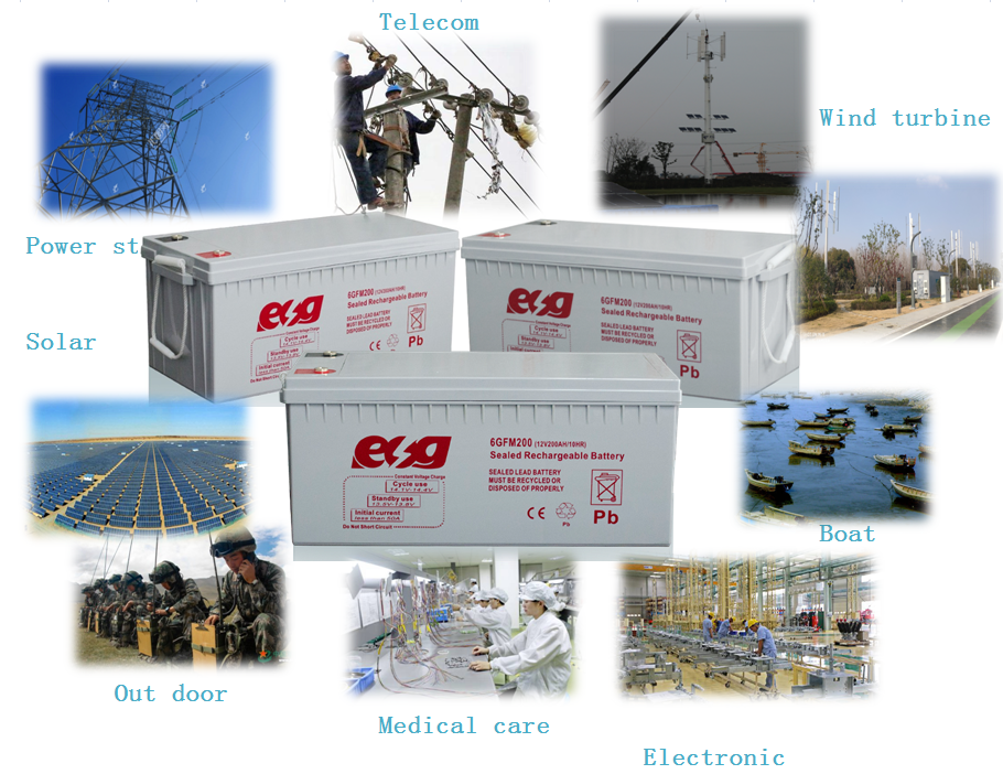 ESG Manufacture VRLA UPS <strong>12v</strong> 24v 48v 150AH 180AH 200AH 220AH 230AH 250ah MF Capacity Deep Cycle <strong>AGM</strong> Gel <strong>Solar</strong> <strong>Battery</strong>