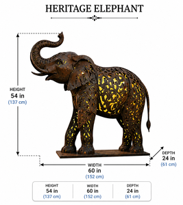 Grande sculpture d'éléphant en métal grandeur nature, statue abstraite creuse en bronze pour la décoration extérieure de jardin, de cour et de patio - Product Image 2