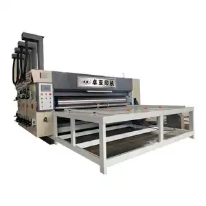 Semiautomatic Carton Chain Feeding Flexo Corrugated Box Printing Slotting Rotary Die Cutting Machine