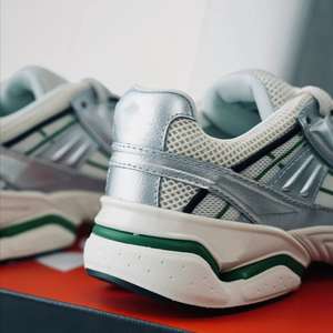 <span class=keywords><strong>Scarpe</strong></span> da Passeggio Sportive da <span class=keywords><strong>Uomo</strong></span> in Vera Pelle Argento con Suola in Pelle, Traspiranti, con Lacci e Punta Rotonda - Product Image 3