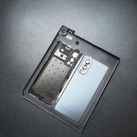 Coque arrière en verre pour batterie OnePlus Nord 2 5G, remplacement de la coque arrière de l'objectif de l'appareil photo