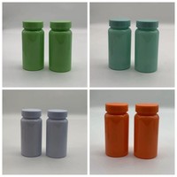 Clair Colorfu Pet 100ml Pharmaceutique Pilule Médecine Capsules Bouteilles En Plastique Personnalisé Vatimin Bouteilles Supplément De Médicament Pilule Bouteille