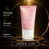 Crème pour le cou au collagène PDRN avec masseur intégré, peptides, céramides, raffermissante, hydratante, soin du cou, de la ligne de la mâchoire et du décolleté GZ