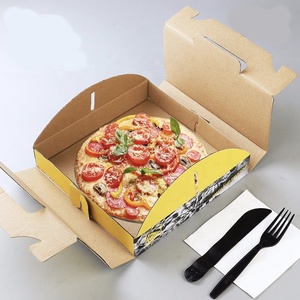 Caja de <span class=keywords><strong>Pizza</strong></span> Compostable para Llevar con Asa y Logotipo - Product Image 4