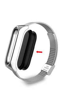 Bracelet en acier inoxydable milanais BEEFLYPOWER pour <span class=keywords><strong>Xiaomi</strong></span> <span class=keywords><strong>Mi</strong></span> <span class=keywords><strong>Band</strong></span> 3 4 <span class=keywords><strong>5</strong></span> 6 7 - Product Image 6