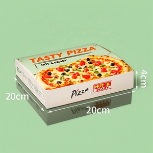 Cajas de Pizza Personalizadas de Cartón Corrugado Blanco y Marrón de 33x33 cm - Product Image 4
