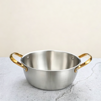 Nouvel ensemble de casseroles en acier inoxydable de style chinois 16/18/20/22 cm, faitout multifonctionnel pour la restauration commerciale