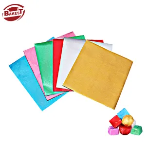 Embalagem de papel para embalagem de doces, embalagem de papel para embrulhar alimentos de ouro, embalagem à prova d'água, papel de cozimento virgem