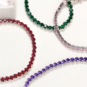 Pulseras de Cristal con Pedrería para Mujer al por Mayor, Pulseras de la Amistad con Pedrería de Varios Colores para Damas - Product Image 3