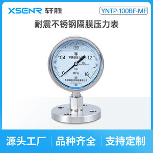 ซูโจวเซียนเซิงเกจวัดแรงดันไดอะแฟรมสแตนเลส YNTP100BF 100 มม. ทนต่อแรงกระแทก DN25 DN50 - Product Image 4