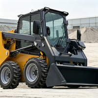 Mini Skid Steer Loader Kabin Hidrolik Wheel Front Loader Mesin Cummins Bertenaga Diesel Garansi 1 Tahun Efisiensi Tinggi