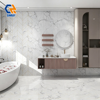 Carreaux de sol et de mur en porcelaine 600x1200mm 9mm, imitation pierre moderne, texture antibactérienne, résistants aux acides, pour intérieur de villa