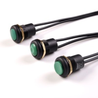 Interrupteur à bouton-poussoir momentané TOOWEI de 16 mm, étanche, pour commande de panneau
