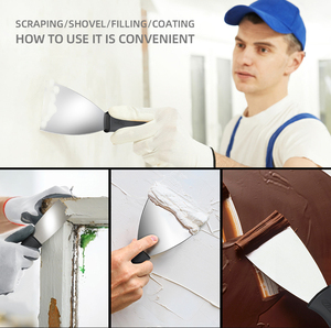 Jimihome Multi Size Rvs Metalen Schraper Stopverf Mes Plastic Handvat Verf Schraper <span class=keywords><strong>Tool</strong></span> - Product Image 6