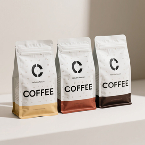 Kunden spezifisch bedruckte Verpackung Stand up Kaffeebohnen beutel 1kg 2kg 5kg 10kg 20kg <span class=keywords><strong>Gro</strong></span>ße Verpackung Kaffee beutel mit Reiß verschluss - Product Image 3