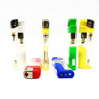 Briquet de cuisine haut de gamme en plastique Baida, briquet OEM, briquet à gaz rechargeable LED, encendedores
