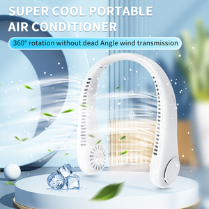 2025 New Arrivals 1200Mah <b>Usb</b> Portable Neck <b>Fan</b> Rechargeable <b>Mini</b> Charging Outdoor Quick Cooling Sports Style Hands-Free 2024 Ne - Product Image 5