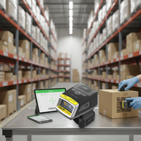 Mini-scanner de codes-barres BT CMOS EF02 avec moteur Zebra, IP65, garantie de 2 ans, en stock pour le tri express du commerce électronique