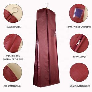 Высокое качество свадебное длинное платье обложка свадебное платье нетканые сумки для одежды вечернее платье с пользовательским логотипом - Product Image 3