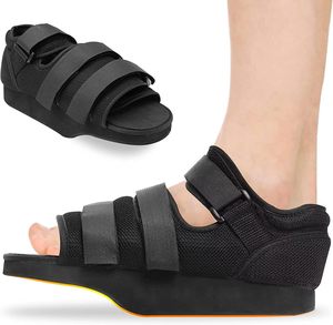 Chaussures post-opératoires carrées pour fracture du pied ou <span class=keywords><strong>de</strong></span> l'orteil, botte <span class=keywords><strong>de</strong></span> récupération post-chirurgicale à décompression <span class=keywords><strong>de</strong></span> l'avant-pied, cale post-chirurgicale - Product Image 1