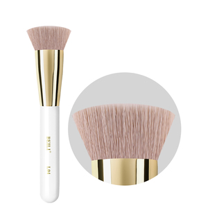 Professional Angled Foundation Makeup Brush Nano Wool Fiber Cruelty Free Single Brush Support OEM/ODM Custom Logo - Product Image 1