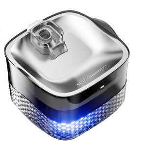 Bebedero para mascotas de acero inoxidable SHT703, rectangular, 30x27x17cm, desmontable, para perros y gatos - Product Image 1