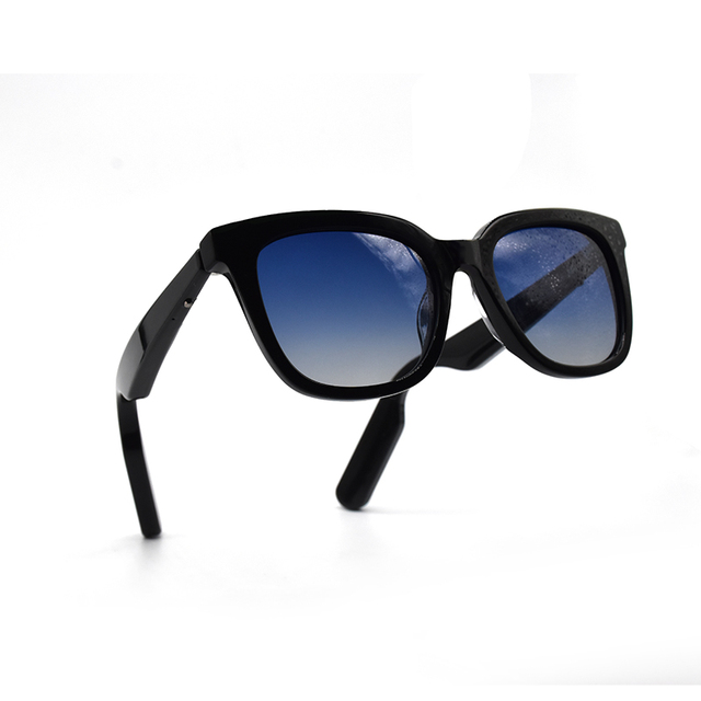 New Outdoor Waterproof IP57 Smart Audio Glasses UV400 Built-in Mic Speakers for Call Music Antil-Blue Intelligent Eye Sunglasses