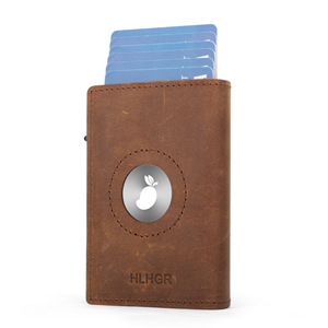 Cartera de Cuero Genuino para AirTag con Ranura de Seguimiento, Tarjetero Triple Plegable, Diseño de Alta Gama para Hombre - Product Image 5