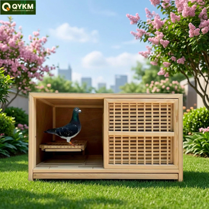 Cage d'élevage modulaire en bois personnalisée, résistante aux intempéries, système de nichoirs multi-niveaux, pour l'élevage commercial de pigeons de course - Vente chaude - Product Image 1