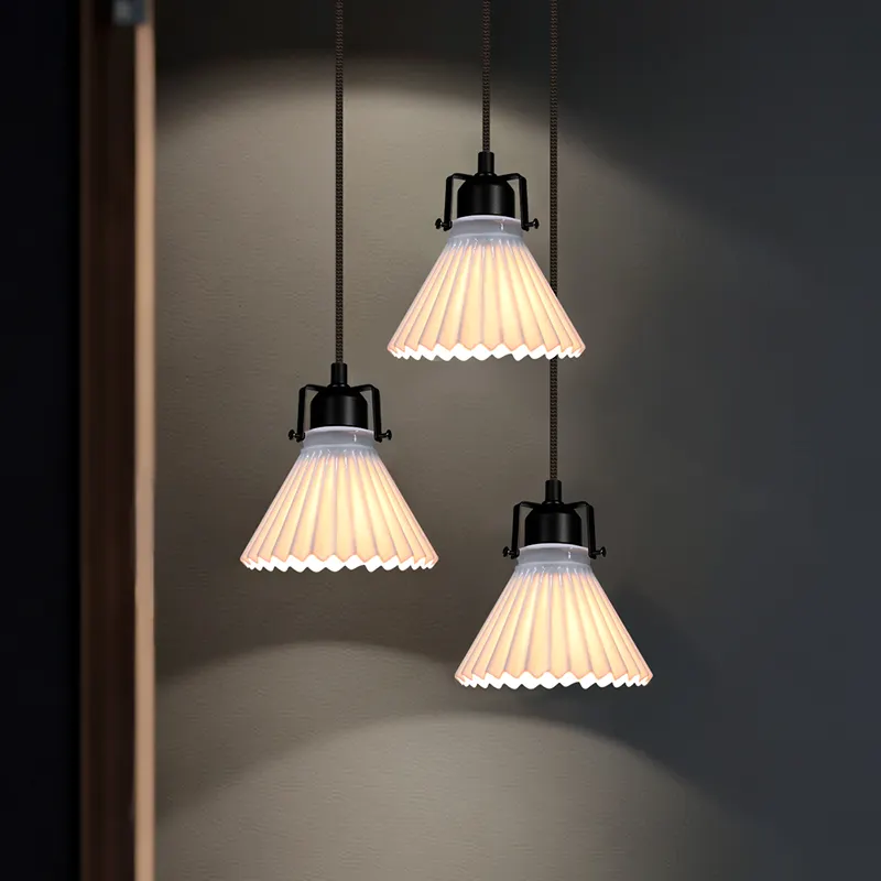 Современная Люстра для гостиной, светло-фарфоровая навесная лампа в скандинавском стиле, Современная круглая светодиодная подвеска, светильник для бара