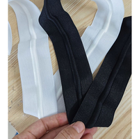 Accessoires pour shorts de course : Bande élastique tricotée blanche et noire avec cordon de serrage pour ceinture