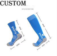 Chaussettes de football antidérapantes à rayures en gros – Chaussettes de sport montantes à bande antidérapante
