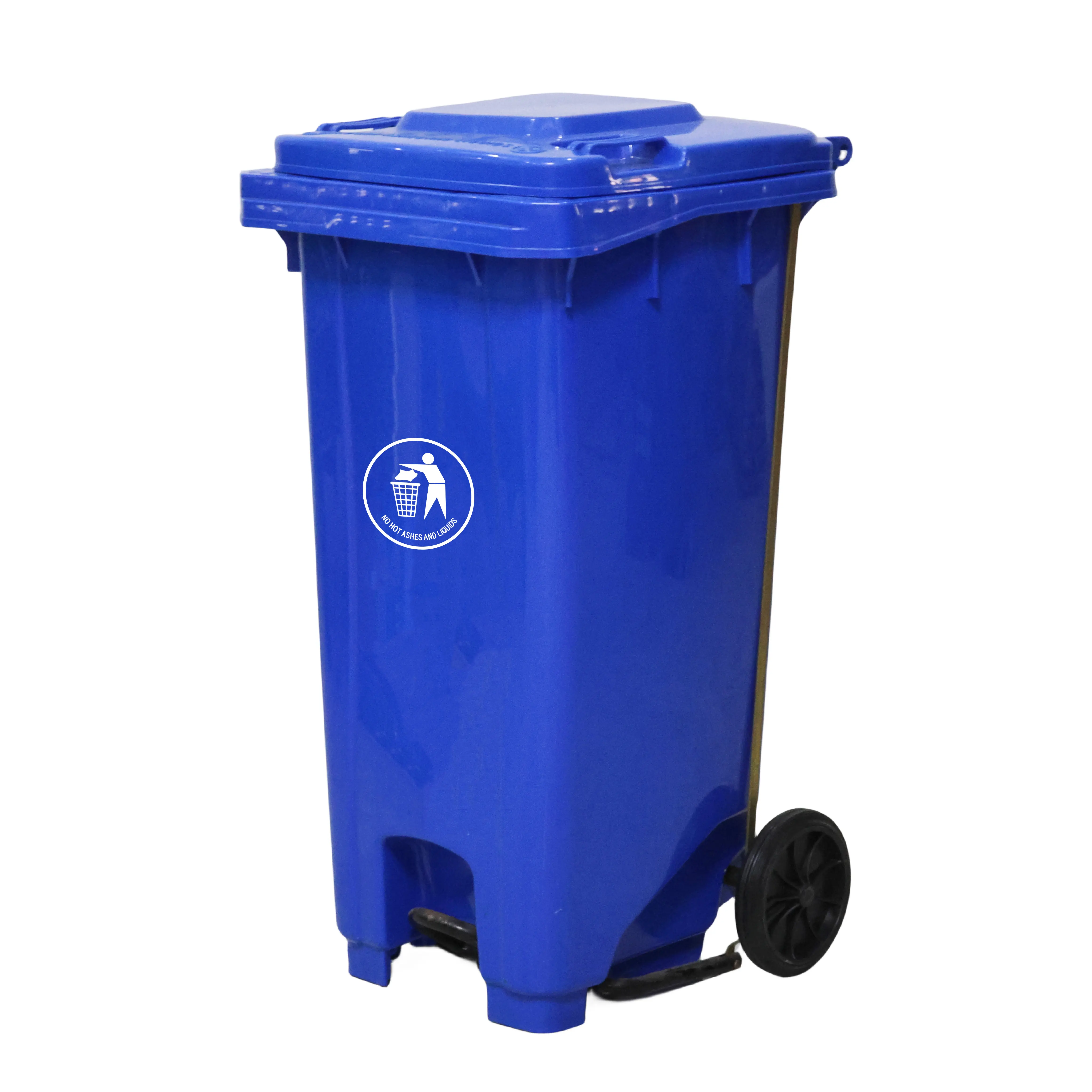 Контейнер для мусора на колесиках, 120 л, 120 л, пластиковый мусорный бак