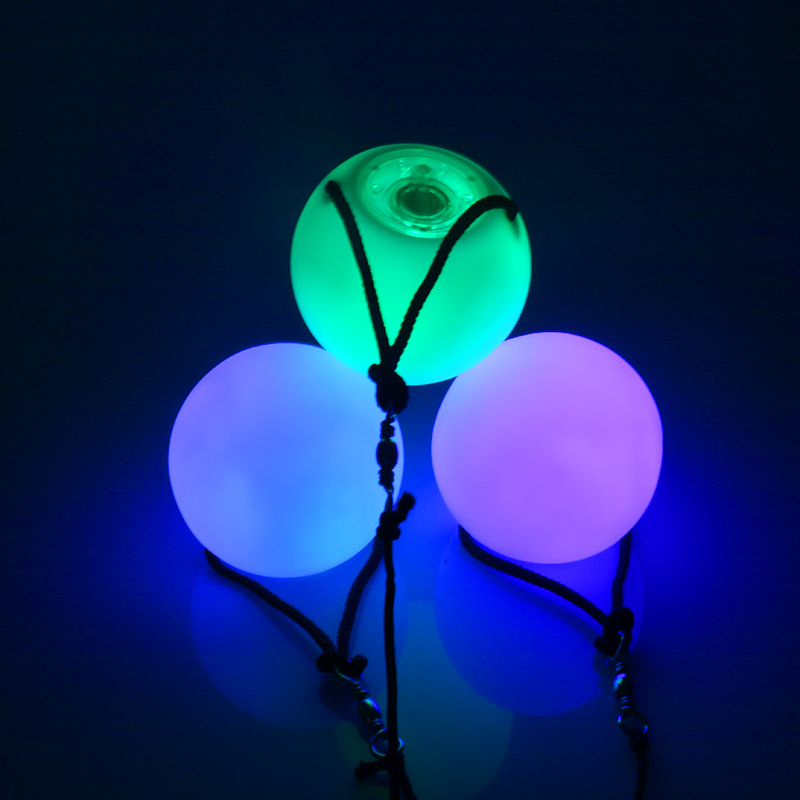 Amazon Hot sale Gleader Color Changing LED Ball Baby Kid Mood Lamp Night Light Children Seven Color Changing poi led ball