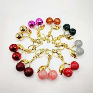 Llavero de Cristal con Forma de Cereza, Colgante Personalizado para Bolsos, Accesorios de Joyería con Frutas para Mujeres y Niñas, Regalos - Product Image 6