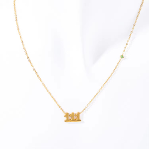 Dainty Thiên Thần Số Dây Chuyền Tùy Chỉnh Vàng Số 000 1111 999 Choker Chuỗi Số Học Đồ Trang Sức Vòng Cổ Quà Tặng Cho Phụ Nữ Cô Gái - Product Image 5