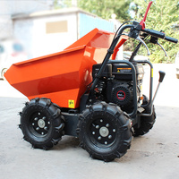 Mini chariot à chenilles en caoutchouc à moteur électrique