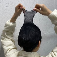 Filet de perruque fixe à tête ouverte P1 noir (WC575FE) accessoire de coiffure - Product Image 1